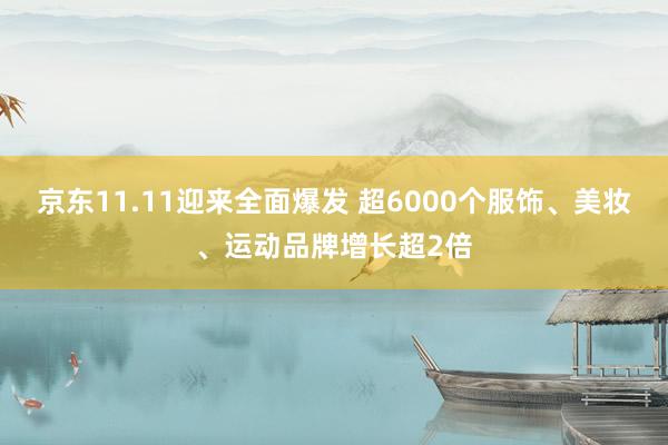 京东11.11迎来全面爆发 超6000个服饰、美妆、运动品牌增长超2倍