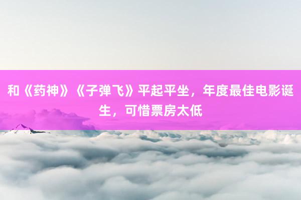 和《药神》《子弹飞》平起平坐，年度最佳电影诞生，可惜票房太低