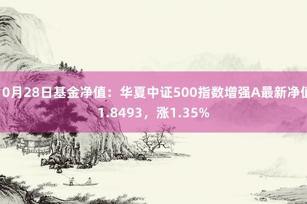 10月28日基金净值：华夏中证500指数增强A最新净值1.8493，涨1.35%