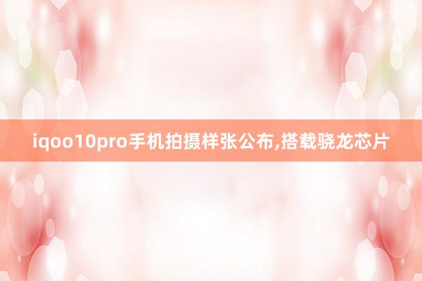 iqoo10pro手机拍摄样张公布,搭载骁龙芯片