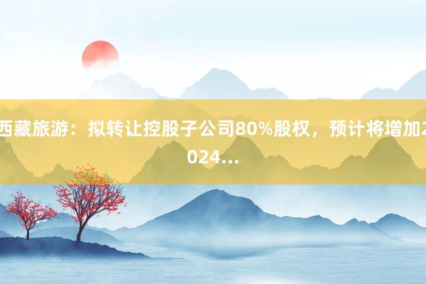 西藏旅游：拟转让控股子公司80%股权，预计将增加2024...