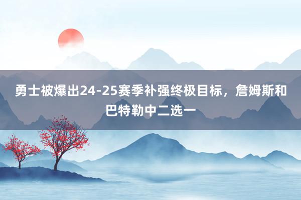 勇士被爆出24-25赛季补强终极目标，詹姆斯和巴特勒中二选一